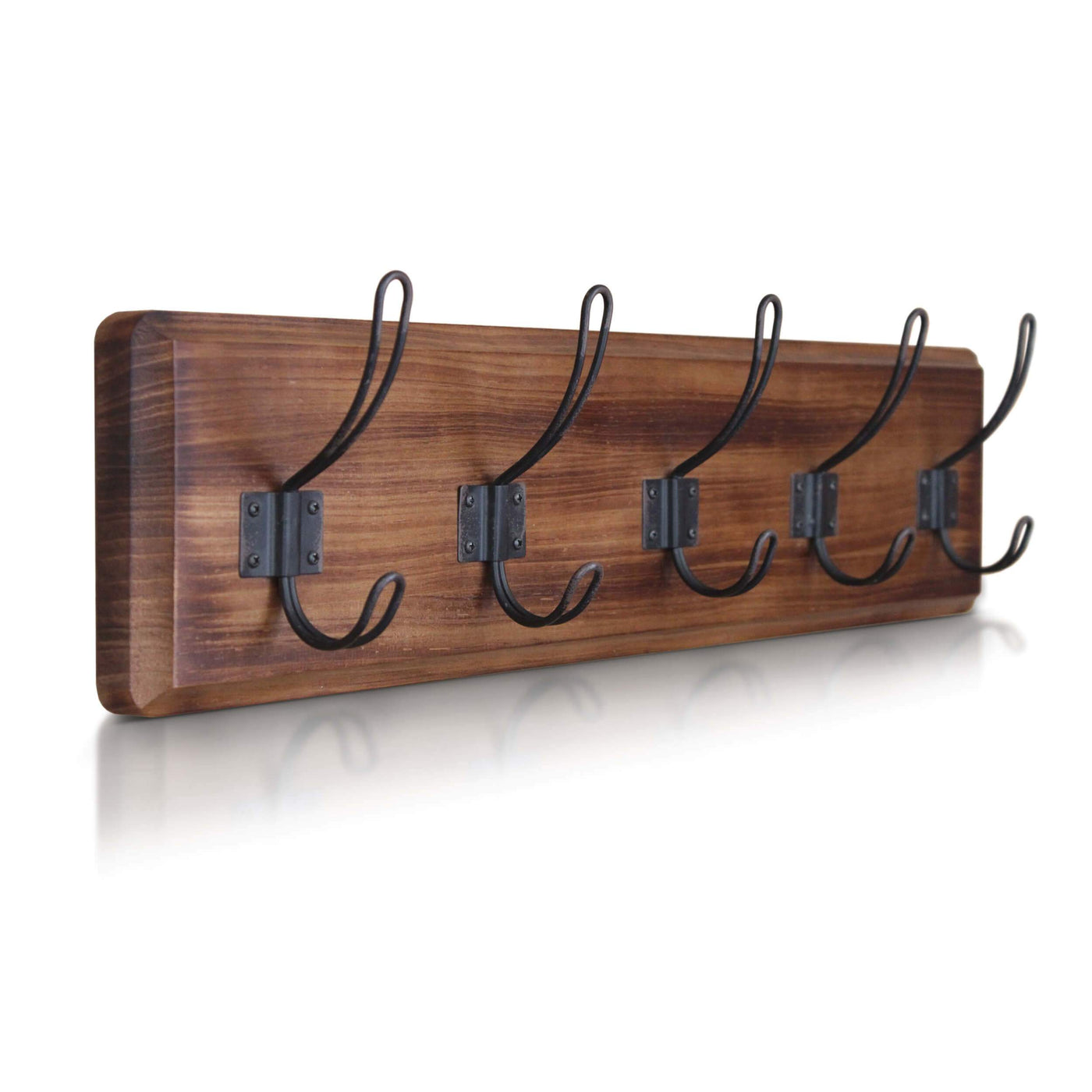 24 Rustic Wall Mounted Coat Rack With 5 Hooks – hbcycreations