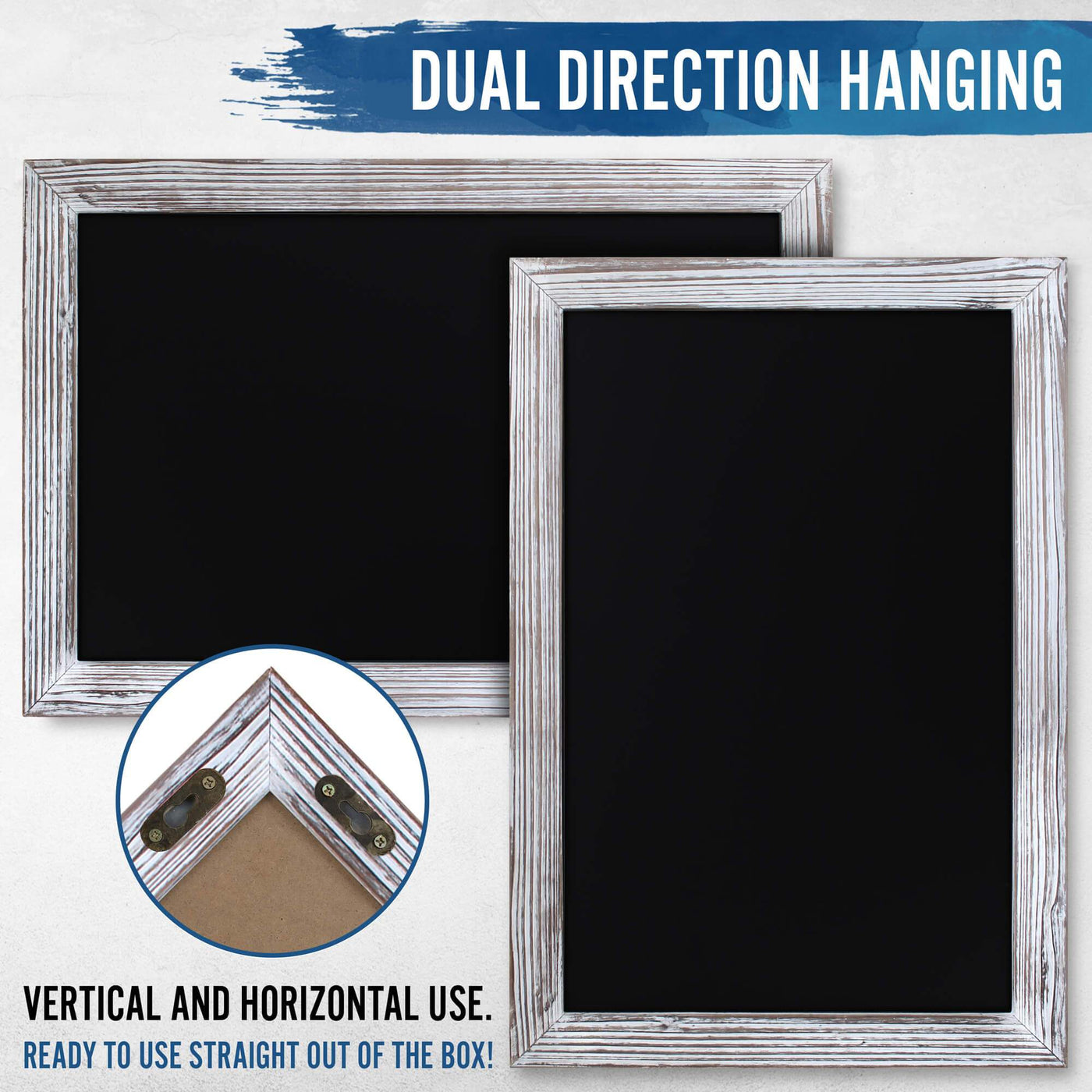 20" x 30" Rustic Magnetic Wall Chalkboard - LARGE